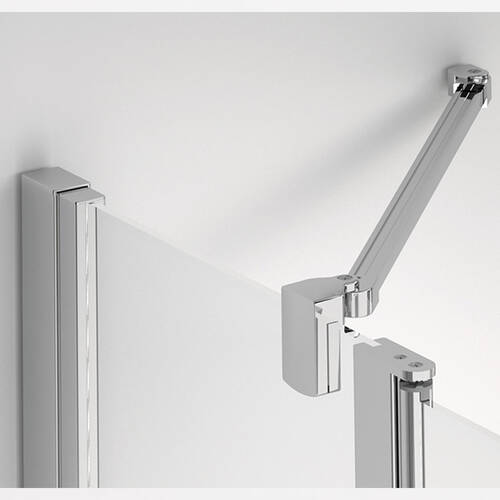 Душова кабіна SanSwiss Solino SOR5510005007 100х100 см профіль хром/прозоре скло, фото 5