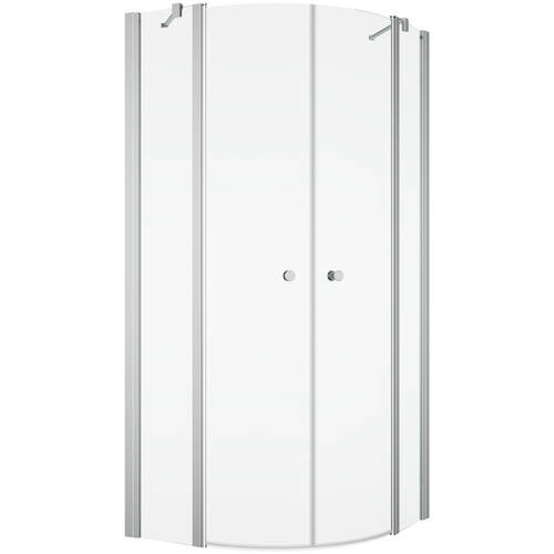 Душова кабіна SanSwiss Solino SOR5510005007 100х100 см профіль хром/прозоре скло, фото 1