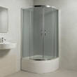 Душевая кабина Devit Nymfa FEN311PDEV 90х90 см профиль хром/матовое стекло с поддоном, фото 1