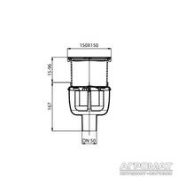 Душовий трап ACO Easy Flow 2500.55.77 150х150 мм, фото №2