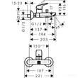 Смеситель для ванны Hansgrohe Logis 71400000, фото 2