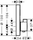 Смеситель скрытого монтажа для душа Hansgrohe ShowerSelect S 15744000 с термостатом, фото 2