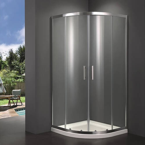 Душова кабіна Primera Frame SHQC51106 100x100 см профіль хром/прозоре скло, фото 1