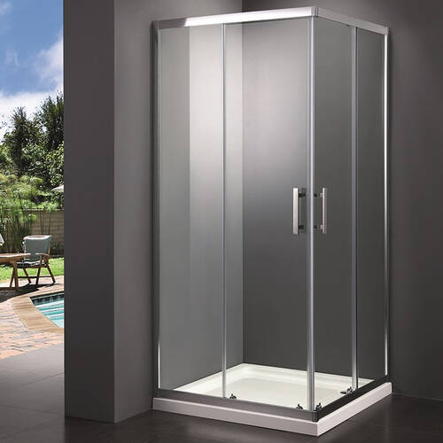 Душова кабіна Primera Frame SHRC53906 90х90 см профіль хром/прозоре скло, фото 1