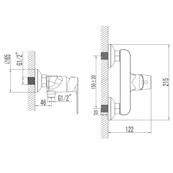 Смеситель для душа Primera Nika 10140021, фото 2
