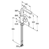 Смеситель для раковины Kludi Zenta 420260575 хром, фото №3