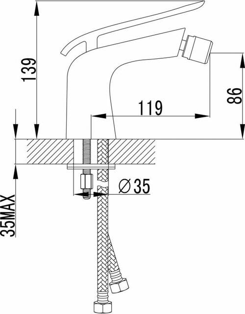Смеситель для биде Devit Katarina 37516148, фото 2
