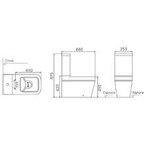 Бачок для унитаза-компакта Devit Optima 3010130 без сливного механизма, фото №3