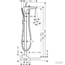 Змішувач для ванни Hansgrohe PuraVida 15473400, фото №2