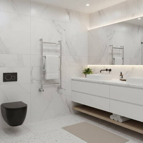 Рушникосушарка водяна Margaroli Sereno 482 	801х540 мм хром, фото 1