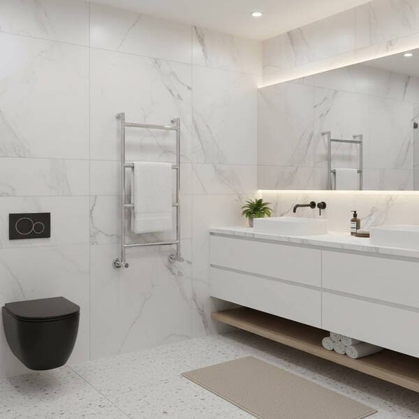 Рушникосушарка водяна Margaroli Sereno 482 	801х540 мм хром, фото 1