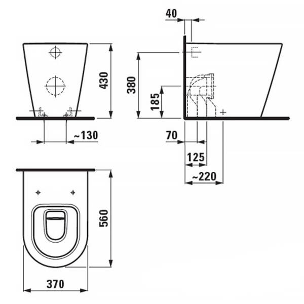 Унітаз підлоговий Laufen Kartell H8233314000001, фото 3