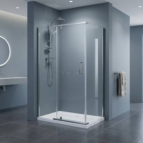 Душевая кабина Devit Comfort FEN2223 100х100 см профиль хром/прозрачное стекло, фото 1