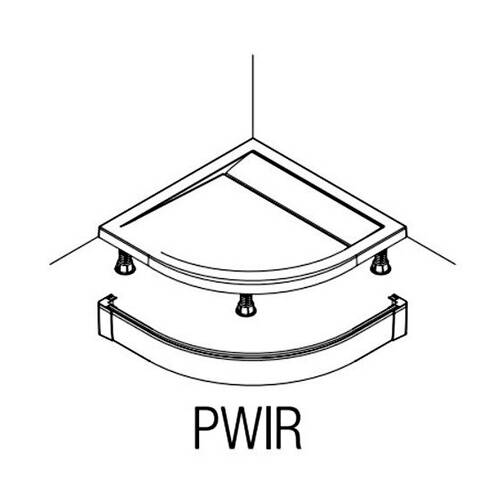 Панель для піддону San Swiss Tracy PWIR5510004 100x100 см, фото 2