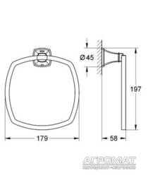 Держатель-кольцо для полотенец Grohe Grandera 40630000 хром, фото №2