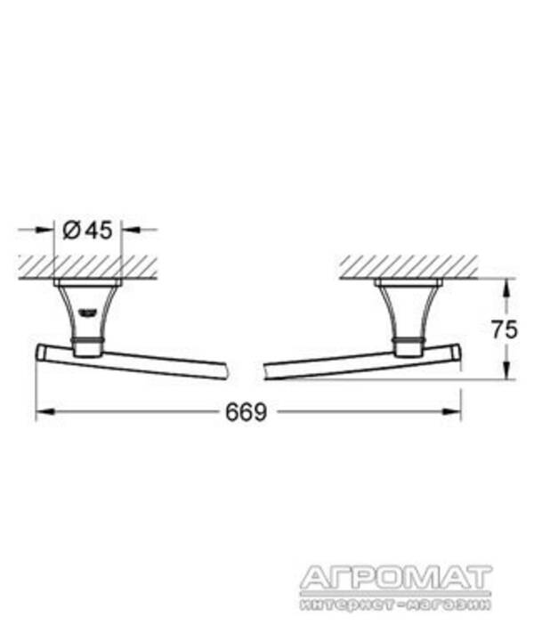 Держатель для полотенец Grohe Grandera 40629 хром, фото 2