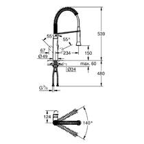 Смеситель для кухни Grohe K7 31379000 хром, фото №2