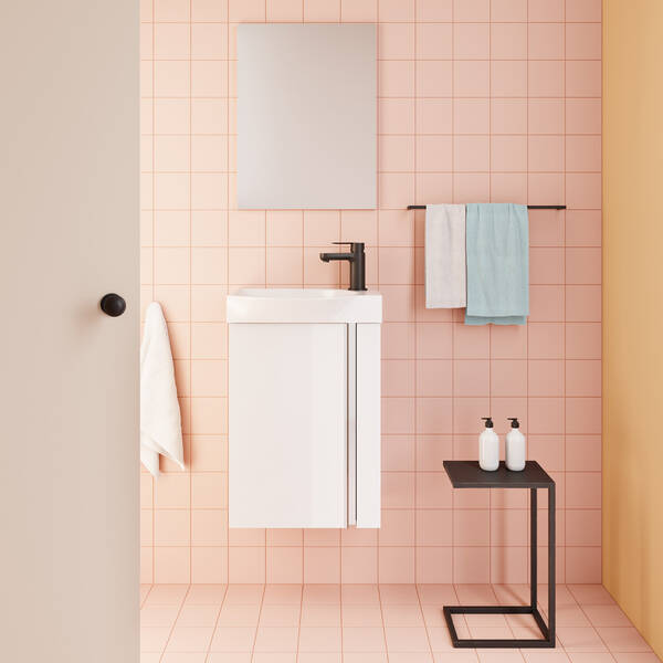 122910 ELEGANCE Pack Комплект меблів 45 White (тумба+раков.+дзерк)(1уп) — фото 6