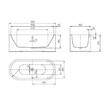 Ванна сталева Kaldewei Meisterstuck 200240403001 Centro Duo Oval 180x80 см з цільнолитою панеллю, фото 2
