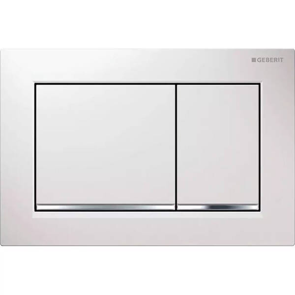 Клавіша змиву Geberit Omega30 115.080.KJ.1 білий/глянцевий хром, фото 1