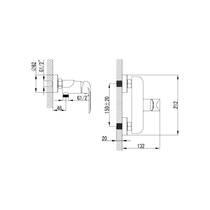 Смеситель для душа Devit Iven 43115141W, фото №2