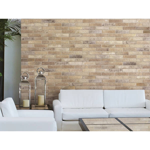 Керамограніт Rondine Bristol J85667 Brst Cream Brick 6x25 см, фото 2