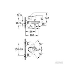Смеситель для ванны Grohe BauLoop 32815, фото №2