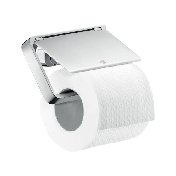 Держатель для туалетной бумаги Axor Universal 42836000 с крышкой хром, фото 1