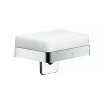 Дозатор для рідкого мила Axor Universal 42819000 з тримачем хром/білий, фото №1