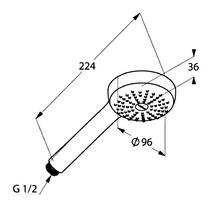Ручний душ Kludi Logo 1S 6810005-00 хром, фото №2