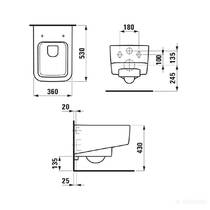 Унитаз подвесной Laufen Pro s H8209620000001, фото №4