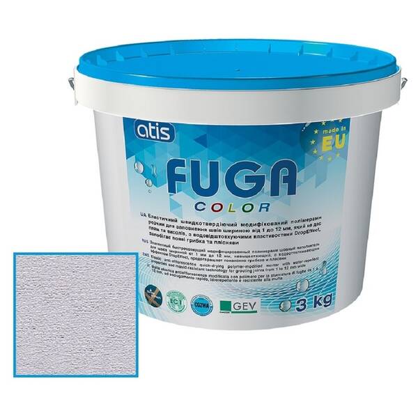 Заполнитель для швов Atis Fuga Color A 111 серебристо-серый 3кг, фото 1