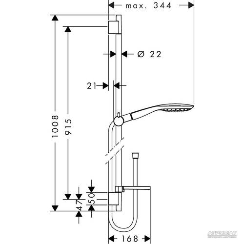 Душовий набір Hansgrohe Raindance Select E 27857400, фото 2