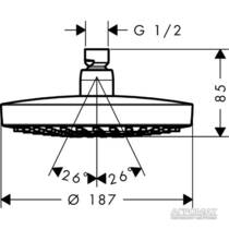 Верхний душ Hansgrohe Raindance S 26522000, фото №2