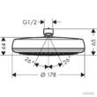 Верхний душ Hansgrohe Crometta 26577400 160 1jet, фото 2