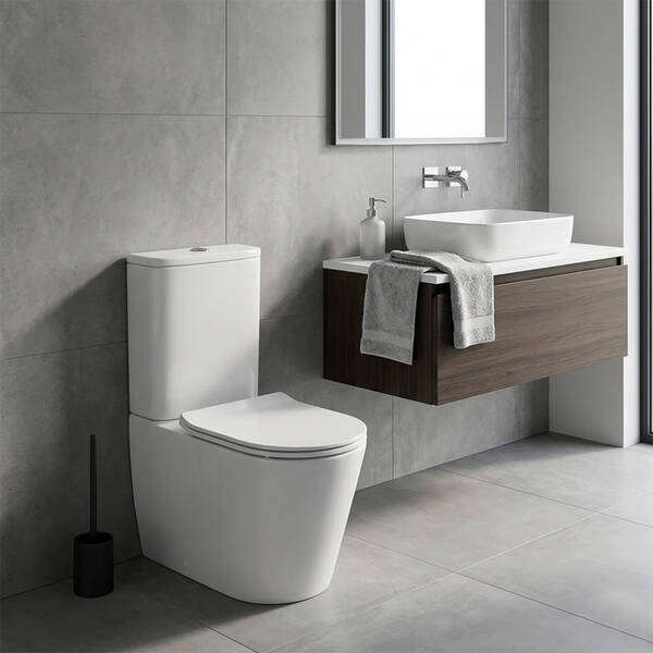 Унітаз-компакт Primera Grand 8390022 із сидінням з дюропласту Soft close, фото 4
