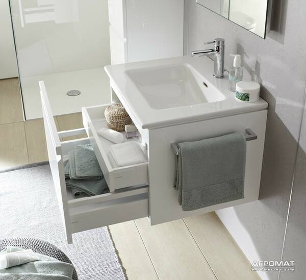Тумба для раковини Laufen Pro s H4830310954751 підвісна 55 см білий, фото 2