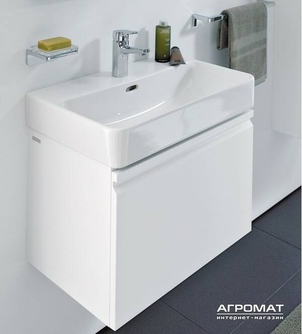 Тумба для раковини Laufen Pro s H4830310954751 підвісна 55 см білий, фото 3