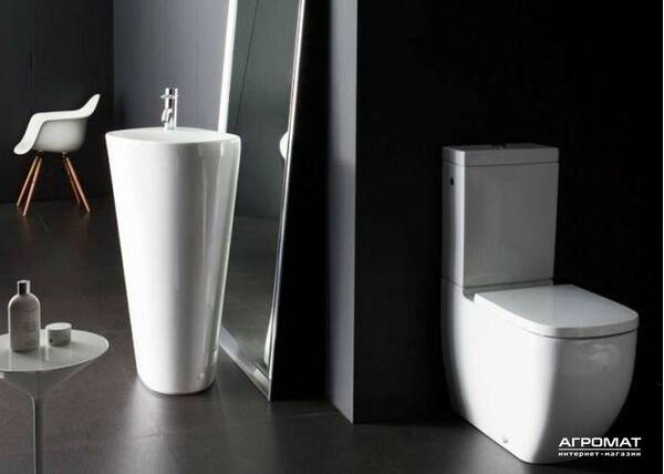 Унітаз-компакт Laufen Palomba H8248060002311 без зливного бачка та сидіння, фото 2
