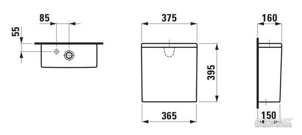 Бачок для унитаза Laufen Pro H8299530008731, фото 4