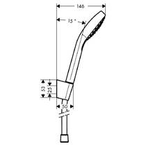 Душовий набір Hansgrohe Croma Select S 26421400 хром/білий, фото №2