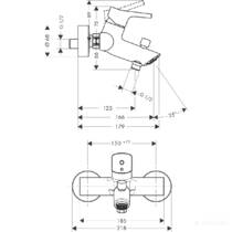 Смеситель для ванны Hansgrohe Talis S 72400000, фото №2