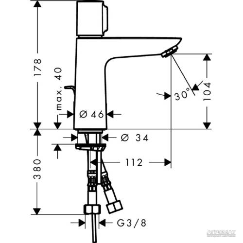 Смеситель для раковины Hansgrohe Talis Select E 71750000, фото 2