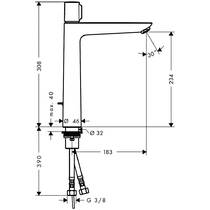 Змішувач для раковини Hansgrohe Talis Select E 71752000 хром, фото №2