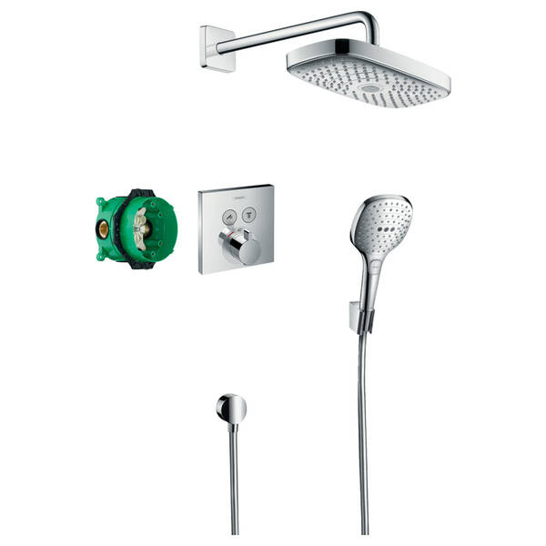 Душевая система скрытого монтажа Hansgrohe Raindance Select E 27296000 с термостатом, фото 1