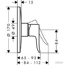 Смеситель для душа Hansgrohe Metris 31652000, фото №2