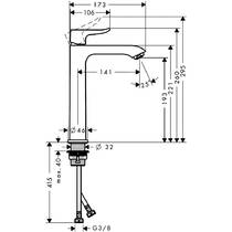 Смеситель для раковины Hansgrohe Metris 31185000 хром, фото №2
