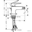 Змішувач для біде Hansgrohe Talis E 71720000, фото 2