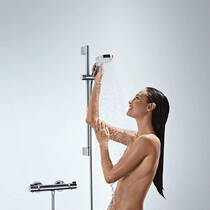 Змішувач для душу термостатичний Hansgrohe Croma Select S 27014400 з душовим набором і штангою, фото №3