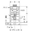 Инсталляция для унитаза Geberit Duofix Omega 111.003.00.1, фото 3